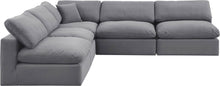 Load image into Gallery viewer, Comfy - 5 Piece Velvet Modular Corner Armless Sectional
