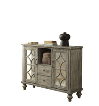 Load image into Gallery viewer, Velika - Weathered Console Table With 1 Open Compartment Storage - Gray
