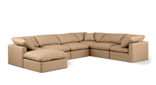 Load image into Gallery viewer, Indulge - Faux Leather 7 Piece Modular Sectional - Tan
