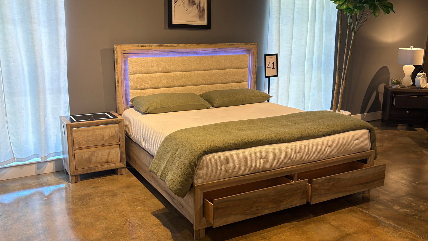 Callie - Full Bed Side Rails And Slats - Brown