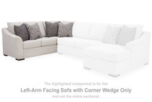 Load image into Gallery viewer, Koralynn - Laf Sofa with Corner Wedge - Stone
