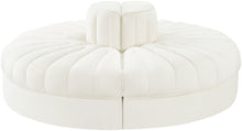 Load image into Gallery viewer, Rummi - Round Velvet Performance Fabric Upholstered 4 Piece Modular Sofa

