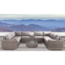 Load image into Gallery viewer, Modern Patio Rattan Sectional Set With Cushions

