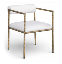 Load image into Gallery viewer, Axis - Linen Textured Cream Fabric Upholstered Dining Chair (Set of 2)

