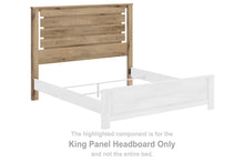 Load image into Gallery viewer, Brozmont - King Panel Headboard - Tan
