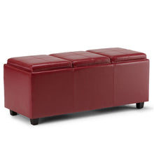 Load image into Gallery viewer, Avalon - Upholstered Storage Ottoman
