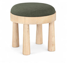Load image into Gallery viewer, Larea - Linen Textured Fabric Ottoman - Natural Base
