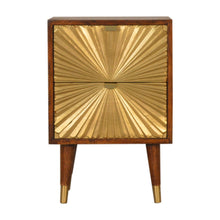 Load image into Gallery viewer, Manila - Nightstand - Brown / Gold
