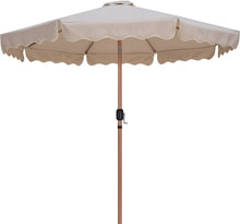 Load image into Gallery viewer, Amalfi - Aluminum Patio Umbrella - White Base / Light Brown Pole
