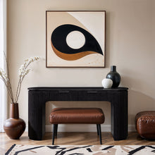 Load image into Gallery viewer, Astrid - Solid Wood And Oak Veneer Desk
