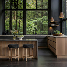 Load image into Gallery viewer, Monette - Counter Stool With Natural Base
