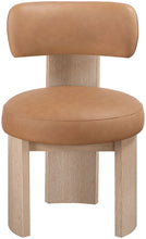 Load image into Gallery viewer, Atelier - Vegan Leather Upholstered Dining Chair (Set of 2) - Painted Natural Frame

