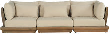 Load image into Gallery viewer, Mirella - 3 Piece Water Resistant Fabric Upholstered Outdoor Patio Modular Sofa
