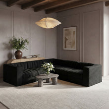 Load image into Gallery viewer, Rummi - Symmetrical Velvet Performance Fabric Upholstered 5 Piece Modular Sectional
