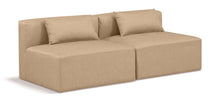 Load image into Gallery viewer, Cube - Modular 2 Piece Armless Sofa - Tan
