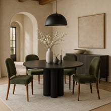 Load image into Gallery viewer, Varinelle - Velvet Dining Chair (Set of 2) - Walnut Frame
