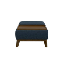Load image into Gallery viewer, Reversible Tray Ottoman - Blue
