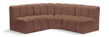 Load image into Gallery viewer, Arc - Faux Leather 4 Piece Corner Modular Sofa

