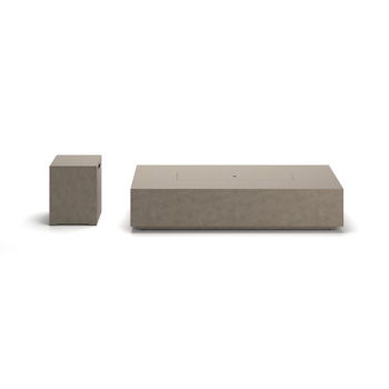 Midnight Mountain - Rectangular Fire Pit With Tank Cover - Light Brown - Ego Home Furniture