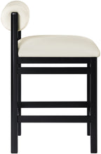Load image into Gallery viewer, Roundhill - Faux Leather Counter Stool - Black Frame
