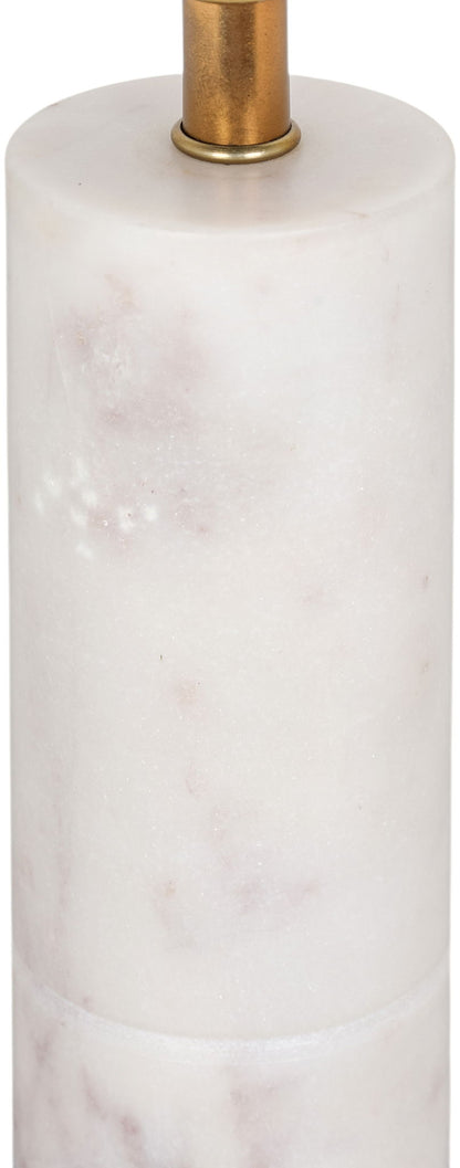 Opaline - Linen Textured Fabric And Brass Table Lamp