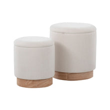Load image into Gallery viewer, Marla - Contemporary, Nesting Ottoman Set
