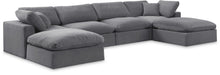 Load image into Gallery viewer, Comfy - 6 Piece Velvet Modular Double Chaise Sectional
