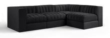Load image into Gallery viewer, Rummi - Velvet Performance Fabric Upholstered 4 Piece Modular Sectional
