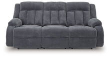 Load image into Gallery viewer, Observation - Reclining Power Sofa With Drop Down Table - Steel
