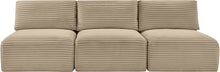 Load image into Gallery viewer, Shaggy - Fabric 3 Seat Modular Armless Sofa
