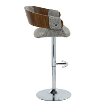 Load image into Gallery viewer, Elisa - Mid Century Modern Adjustable Barstool With Swivel With Rounded T Footrest (Set of 2)
