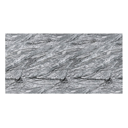Lyra - Dining Table Top And Base Bottom - Gray Faux Marble