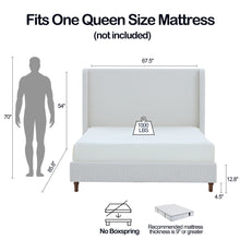 Load image into Gallery viewer, Harper - Tall Headboard Upholstered Bed With Elegant Simplicity
