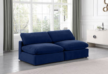 Load image into Gallery viewer, Comfy - Velvet Modular Armless Sofa 2 Seats
