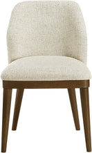 Load image into Gallery viewer, Valeo - Linen Textured Fabric Upholstered Dining Chair (Set of 2) - Painted Brown Base

