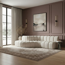Load image into Gallery viewer, Arc - Boucle Fabric 6 Piece Curved Modular Sofa
