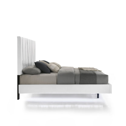 Europa - 5/0 Queen Headboard, Footboard & Slats - White