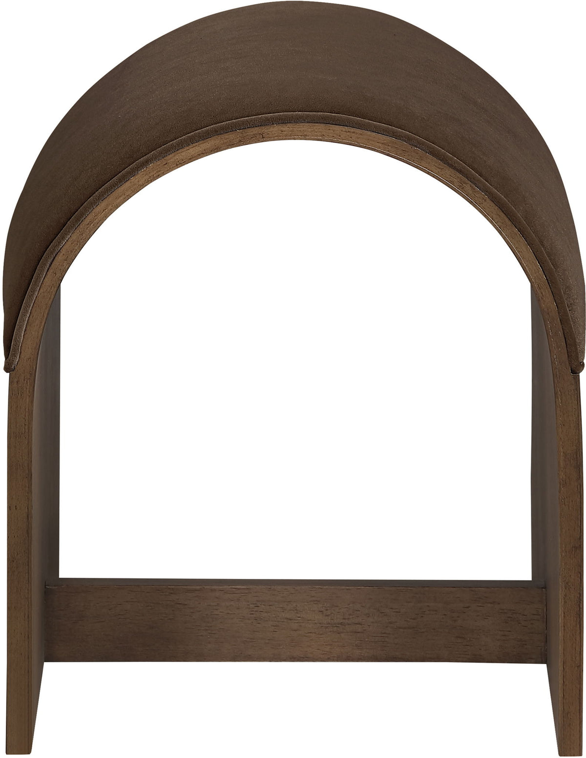 Sable - Velvet Performance Fabric Upholstered Bench