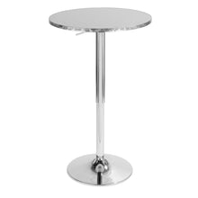 Load image into Gallery viewer, Bistro - Contemporary Adjustable Round Bar Table - Silver
