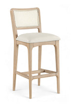 Load image into Gallery viewer, Atrium - Upholstered Bar Stool (Set of 2) - Brushed Natural Frame
