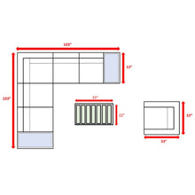 Load image into Gallery viewer, Stylish Entertainment Sectional Set, Outdoor Living
