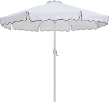 Load image into Gallery viewer, Amalfi - Aluminum Patio Umbrella - Black Base / White Pole
