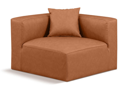 Cube - Corner Chair - Cognac
