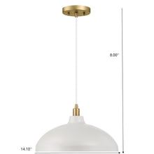 Load image into Gallery viewer, Astral - Single Light Pendant Lamp For Entrance Kitchen Island - Gold / White
