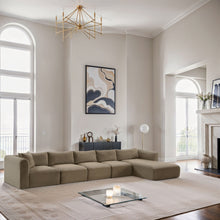 Load image into Gallery viewer, Shaggy - Fabric 5 Piece Modular Sectional With Chaise
