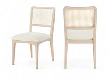 Load image into Gallery viewer, Atrium - Upholstered Seat Dining Chair With Brushed Natural Base (Set of 2)
