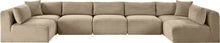Load image into Gallery viewer, Shaggy - Fabric 7 Piece Modular U-Shaped Armless Sectional
