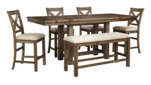 Load image into Gallery viewer, Moriville - Rectangular Dining Room Counter Extension Table - Grayish Brown
