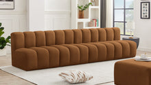 Load image into Gallery viewer, Arc - Velvet 4 Pieces Modular Sofa - Saddle
