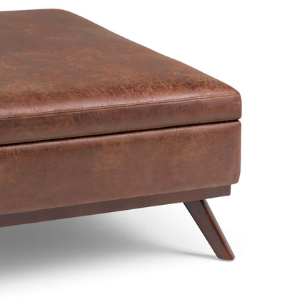 Owen - Multifunctional Square Coffee Table Storage Ottoman - Ego Home Furniture